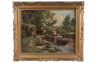 Lot 1682 - John William Gilroy - Devils Bridge, Kirby Lonsdale | oil