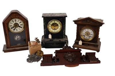 Lot 123 - A large collection of clock cases and parts