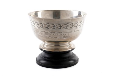 Lot 376 - A George V silver prize bowl