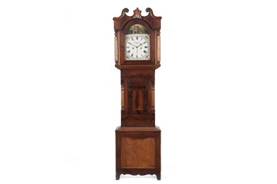 Lot 1361 - William Harrison, Hexham: A mid-19th Century mahogany 8-day longcase clock