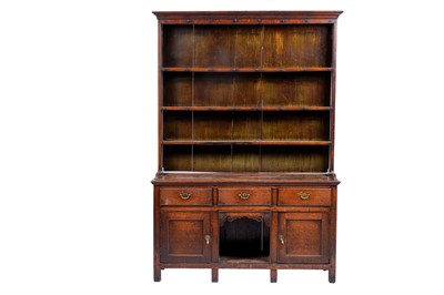 Lot 1468 - A George III oak dresser