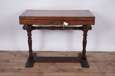 Lot 62 - A Victorian mahogany bar billiards table on stand