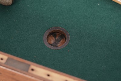 Lot 62 - A Victorian mahogany bar billiards table on stand