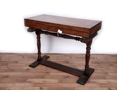 Lot 62 - A Victorian mahogany bar billiards table on stand