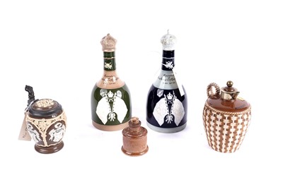 Lot 146 - Two Spode Copeland commemorative coronation decanters; and a selection of other items