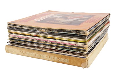 Lot 974 - Mixed LPs including: a Johnny Cash box set