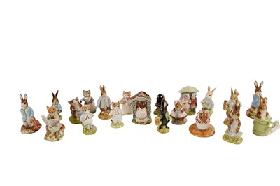 Lot 298 - A collection of Beswick Beatrix Potter figures; Royal Albert Beatrix Potter figures; and others