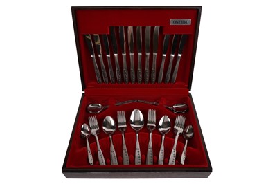 Lot 296 - An Oneida canteen of stainless-steel cutlery