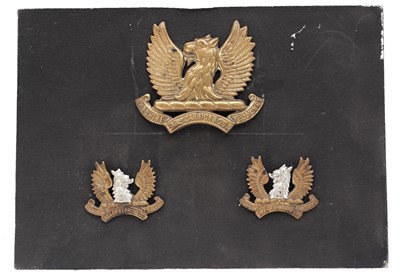 Lot 142 - Ayrshire Yeomanry officers cap badge; and others