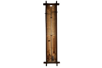 Lot 121A - A late 19th Century oak 'Admiral Fitzroy's' barometer