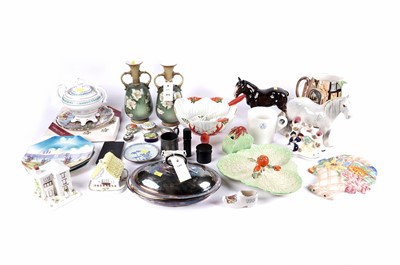 Lot 373 - A collection of decorative ceramics and silver plated ware