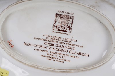 Lot 315 - A collection of Paragon Royal Commemorative ceramics; and a Neville Chamberlain plate