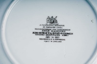 Lot 315 - A collection of Paragon Royal Commemorative ceramics; and a Neville Chamberlain plate