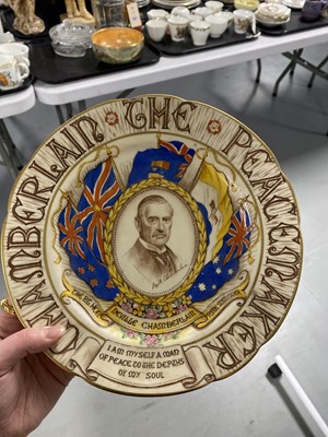 Lot 315 - A collection of Paragon Royal Commemorative ceramics; and a Neville Chamberlain plate