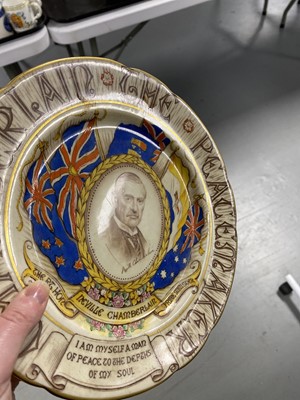 Lot 315 - A collection of Paragon Royal Commemorative ceramics; and a Neville Chamberlain plate