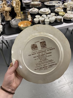 Lot 315 - A collection of Paragon Royal Commemorative ceramics; and a Neville Chamberlain plate