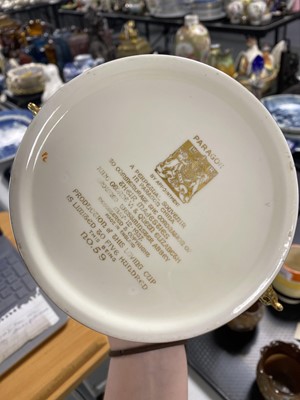 Lot 321 - Three commemorative loving cups including: a King George VI Coronation loving cup