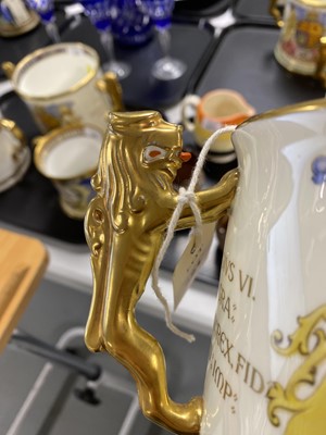 Lot 321 - Three commemorative loving cups including: a King George VI Coronation loving cup