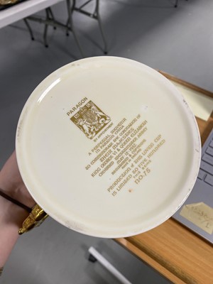 Lot 321 - Three commemorative loving cups including: a King George VI Coronation loving cup