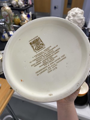 Lot 321 - Three commemorative loving cups including: a King George VI Coronation loving cup