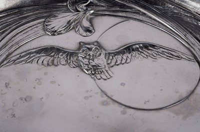 Lot 261 - A German pewter oval tray