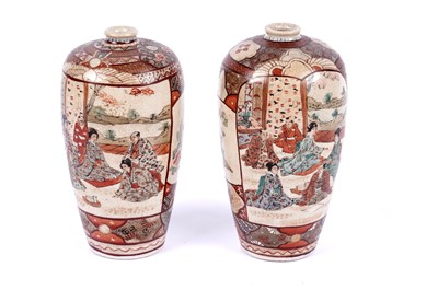 Lot 276 - Two 19th Century Japanese satsuma vases