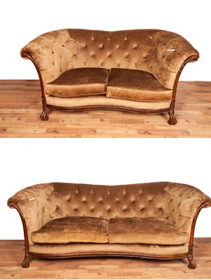 Lot 58 - Two Chesterfield style sofas