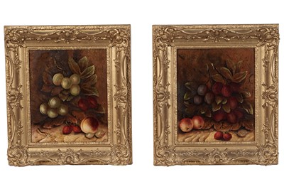 Lot 137 - 20th Century Continental - A Pair of Still Lifes with Fruit and Berries | oil