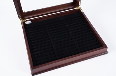 Lot 495 - A selection of modern mahogany coin collectors’ cabinets