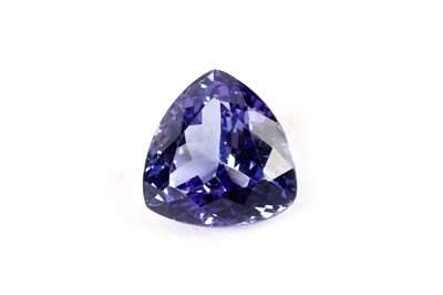 Lot 297 - A loose triangular-cut tanzanite