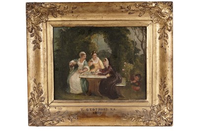 Lot 94 - Thomas Stothard RA - Two Married Women and the Widow | oil