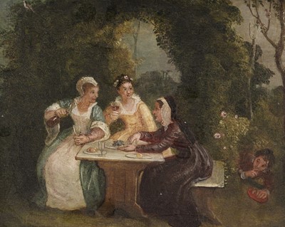 Lot 94 - Thomas Stothard RA - Two Married Women and the Widow | oil