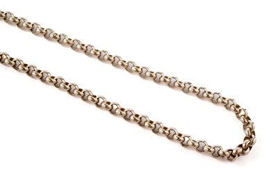 Lot 108 - A 9ct yellow gold belcher link chain necklace