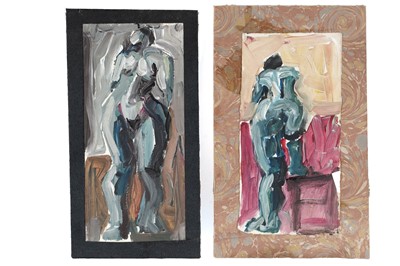 Lot 947 - Patrick Lambert Larking - Two nude studies | oil