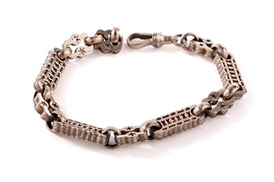 Lot 114 - A 9ct rose gold fancy link chain bracelet