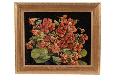 Lot 133 - Joseph Dixon Clark - Nasturtiums | oil