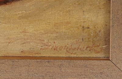 Lot 135 - Joseph Dixon Clark - Garden Roses, and Peaches | oil
