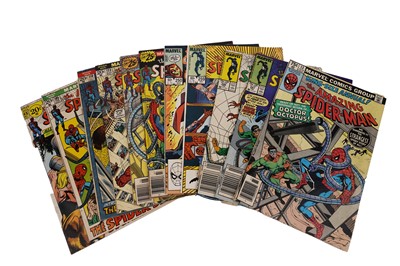 Lot 253 - The Amazing Spider-Man No’s. 103, 105, 110, 123, 157, 158,250, 259, 296, 297; and Annual No. 13