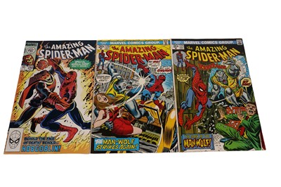 Lot 255 - The Amazing Spider-Man No’s. 124,125 and 250 by Marvel Comics