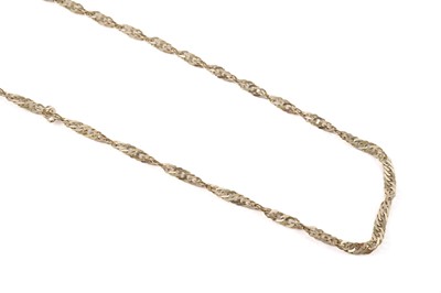 Lot 137 - A 9ct yellow gold twist link chain necklace