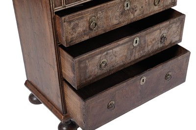 Lot 1416 - An early 18th Century walnut bachelor’s chest