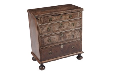 Lot 1416 - An early 18th Century walnut bachelor’s chest