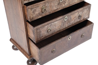 Lot 1416 - An early 18th Century walnut bachelor’s chest