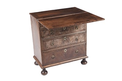 Lot 1416 - An early 18th Century walnut bachelor’s chest