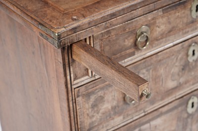 Lot 1416 - An early 18th Century walnut bachelor’s chest