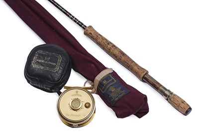 Lot 1810 - A Hardy ‘Sovereign’ reel; and a Hardy ‘Sovereign’ trout rod