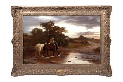 Lot 1093 - Attributed to Peter Graham - Heading Home as Evening Falls | oil