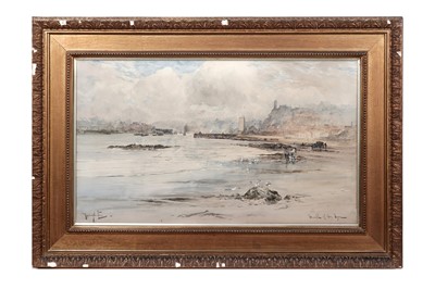 Lot 1070 - Thomas Swift Hutton - Mouth of the Tyne | watercolour