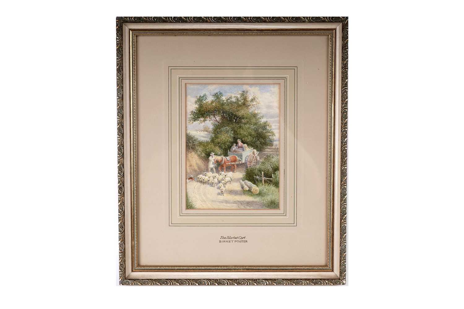 Lot 1595 - In the manner of Myles Birket Foster - The Market Cart | watercolour
