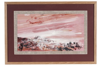 Lot 972 - Antoni Sulek - Castle and Clouds | gouache